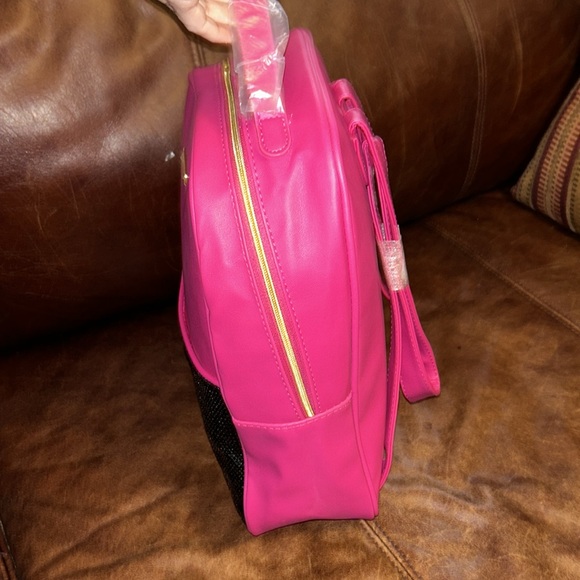Juicy Couture Hot Pink& black sequins packpavk NWOT handles still in plastic - Picture 9 of 11